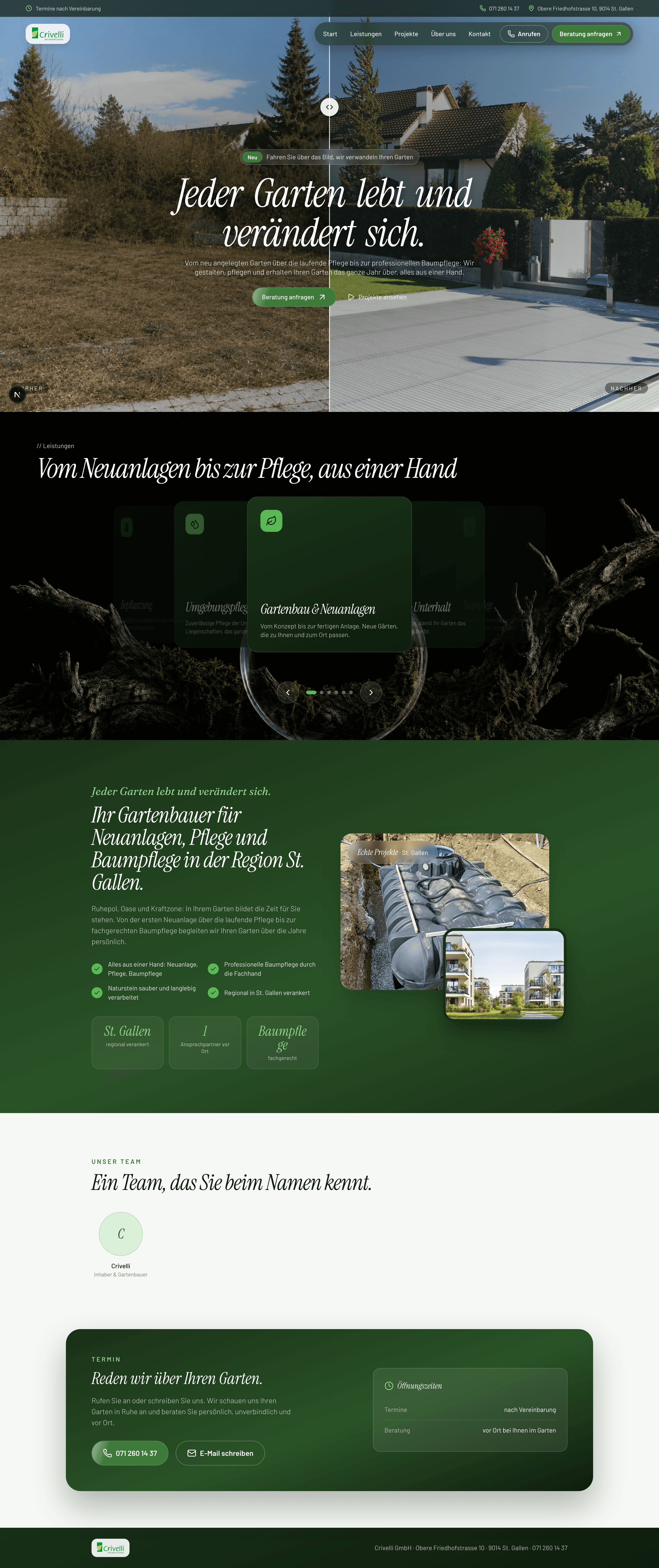 Entwurf der neuen Startseite